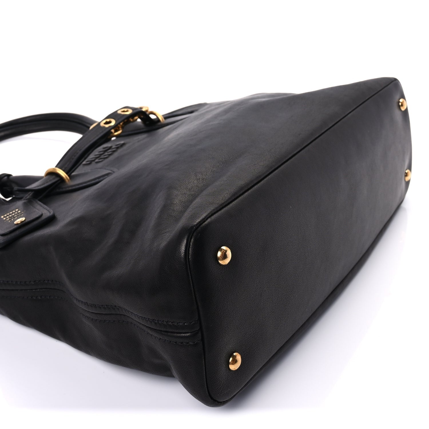 Miu Miu Nappa Medium Aventure Bag  Black 7 of 8