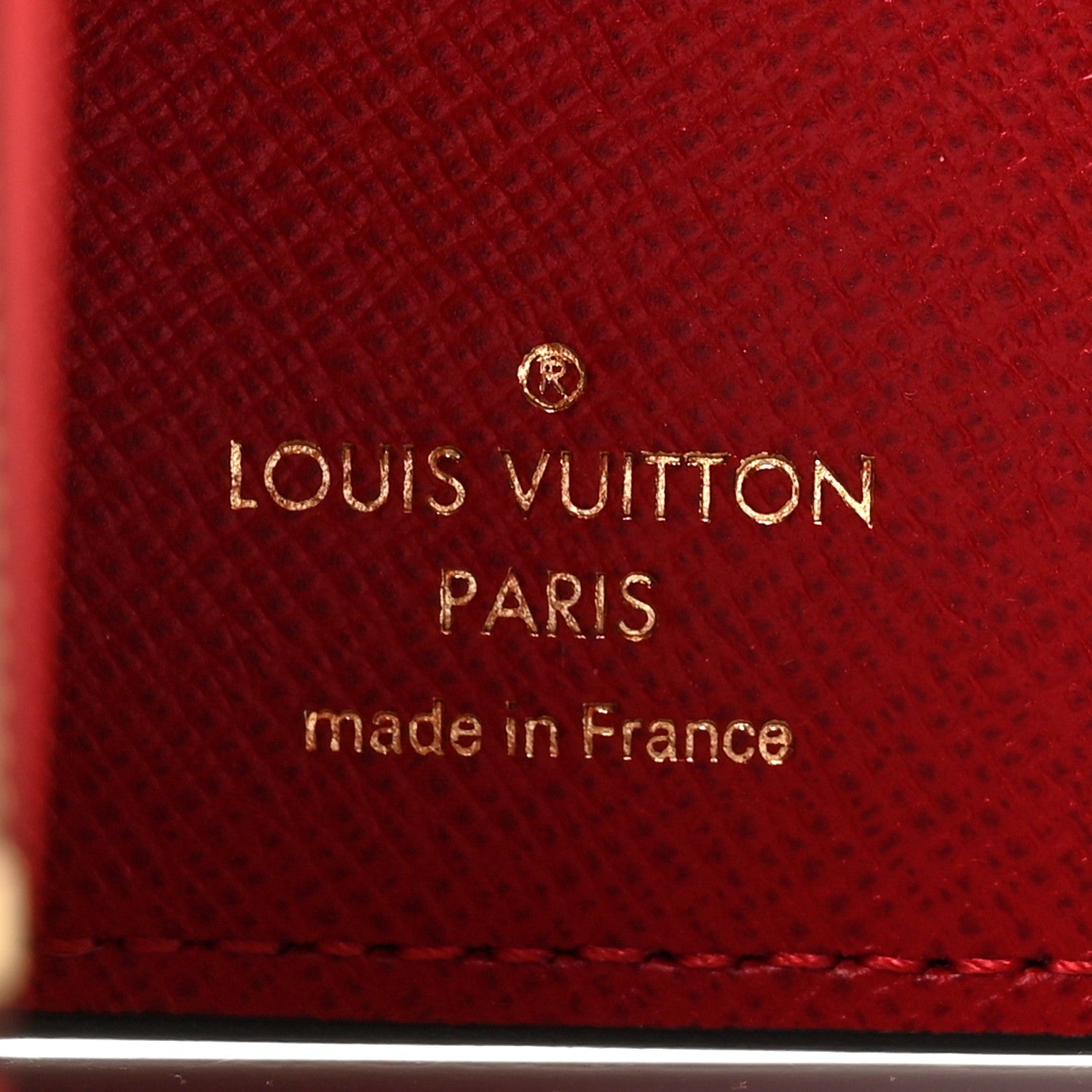 Louis Vuitton Damier Ebene Victorine Wallet Red 6 of 6
