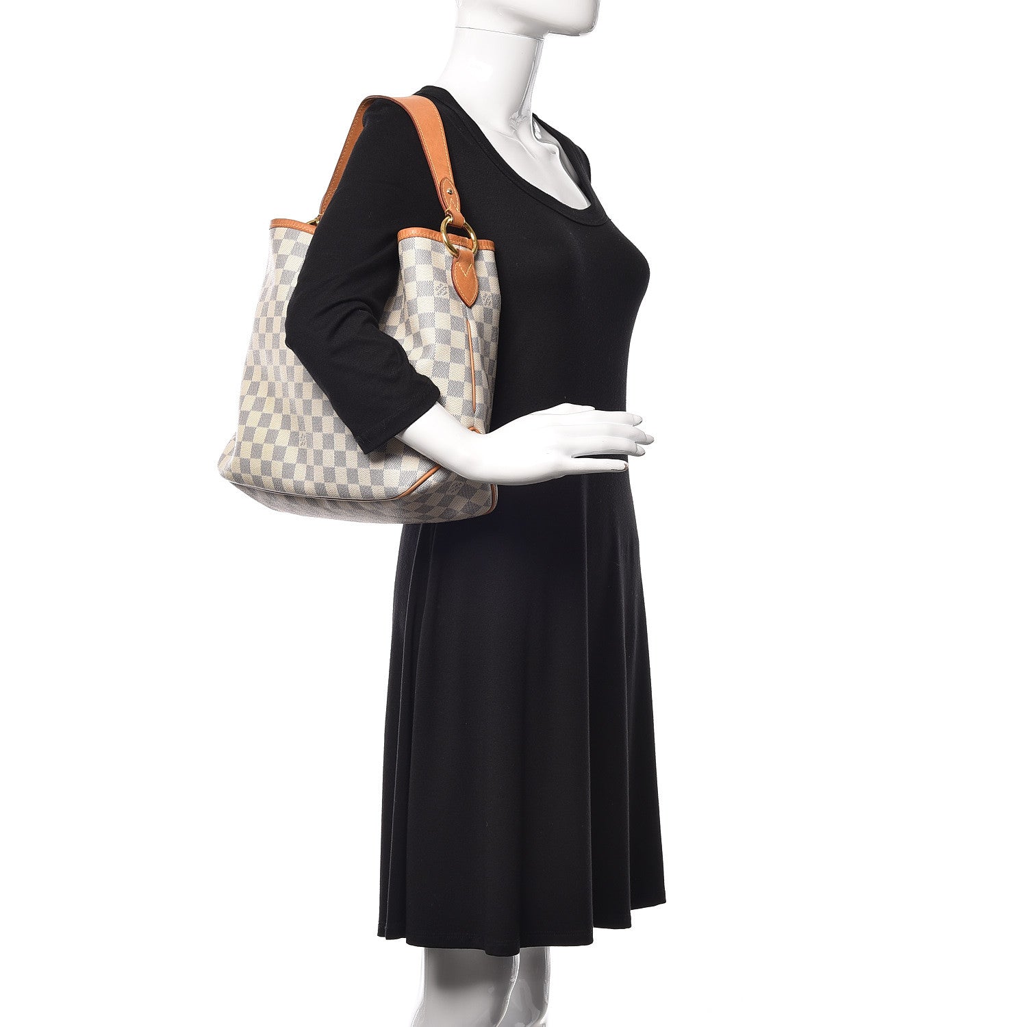 Louis Vuitton Damier Azur Delightful PM Pink 2 of 22