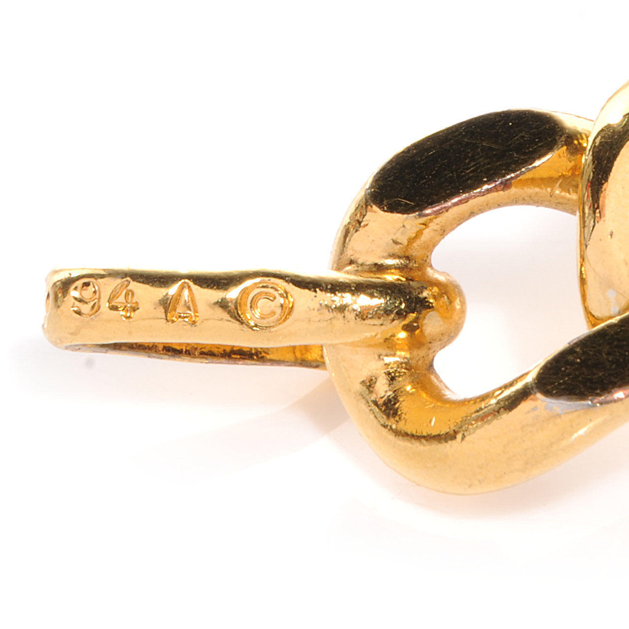 Leather Gold Chain Link Medallion Belt Black