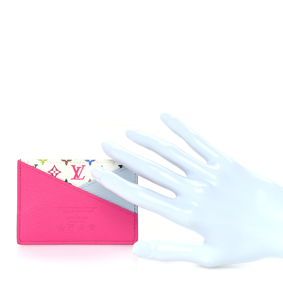 Louis Vuitton LV X TM Monogram Multicolor Criss-Cross Card Holder Kawaii Pink 2 of 7