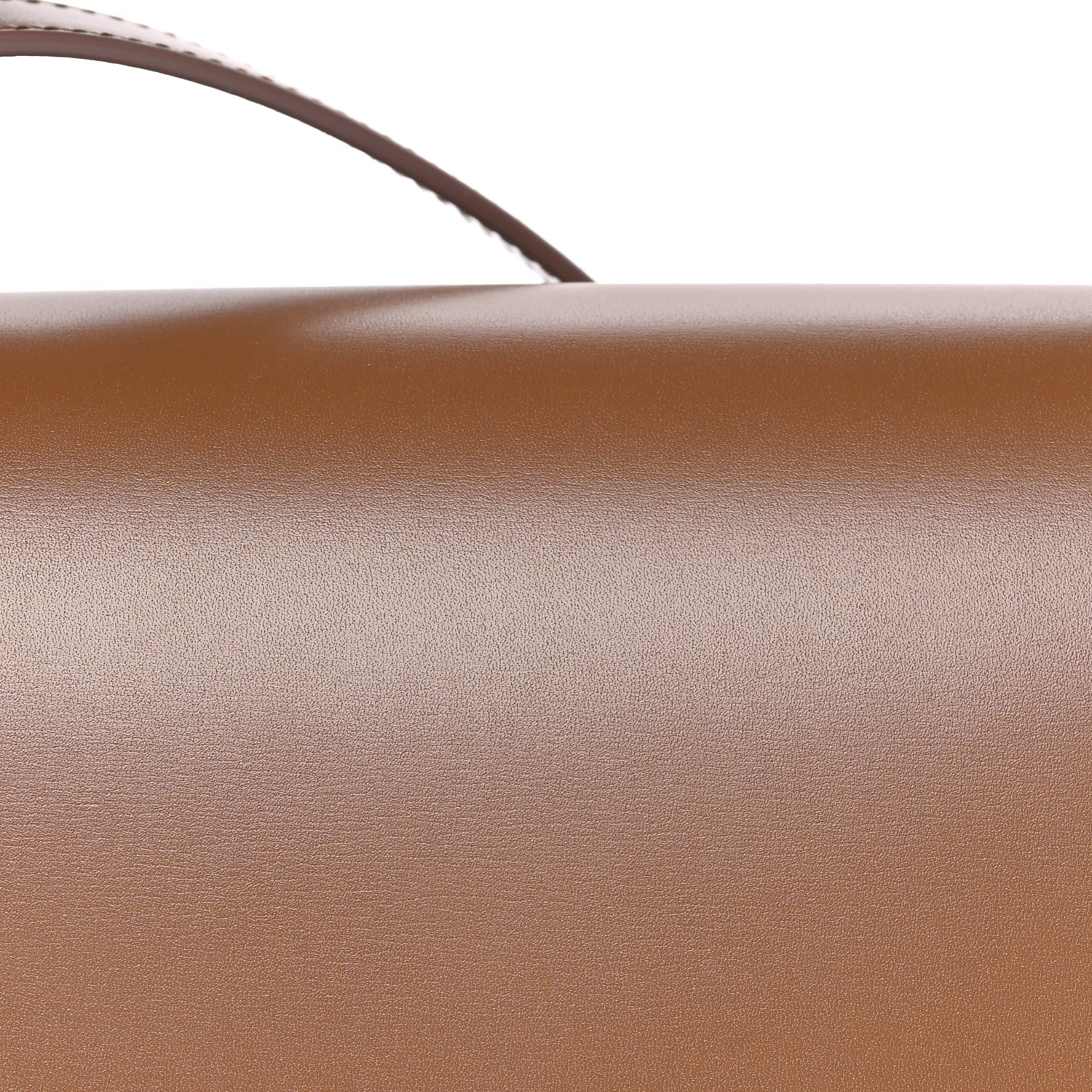 Saint Laurent Box Calfskin Mini Voltaire Shoulder Bag  Dark Cork 6 of 7