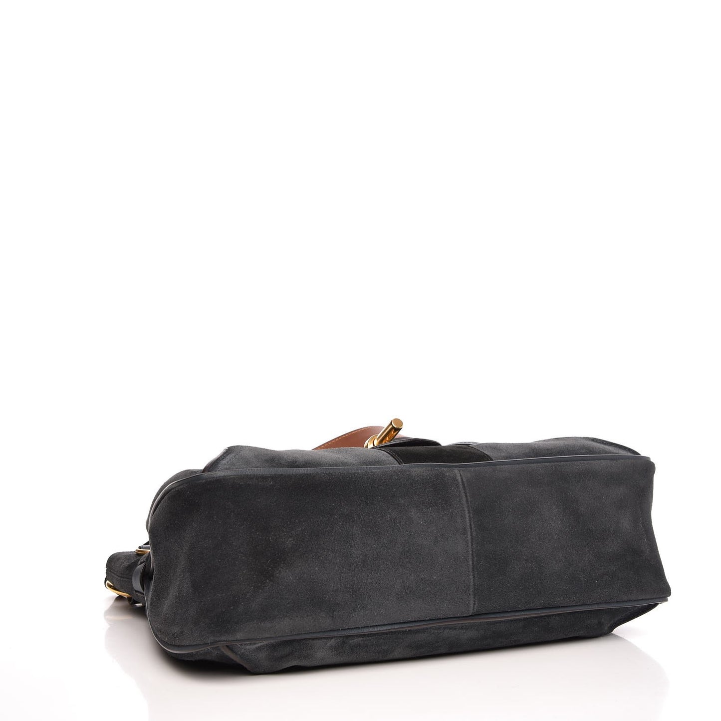 Suede Medium Lexa Shoulder Bag Silver Blue