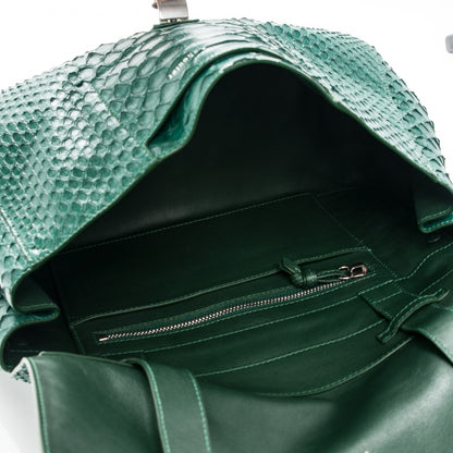 Proenza Schouler Python PS Courier Bag Green 6 of 7