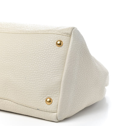 Prada Vitello Daino Shopping Satchel Pomice 9 of 9