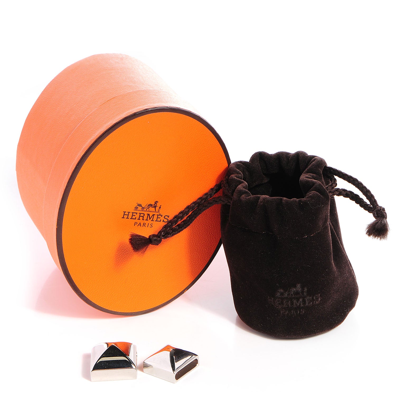 Hermes Palladium Medor Scarf Rings 6 of 6