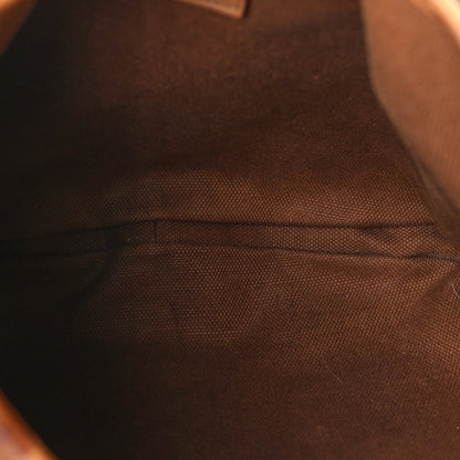 Saint Laurent Canvas Mombasa Hobo Tan Turquoise 4 of 8