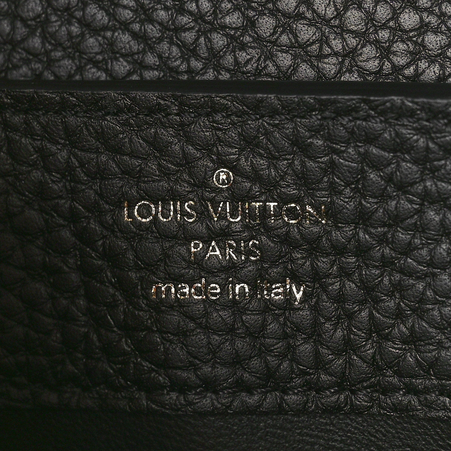 Louis Vuitton Taurillon Mini Capucines Black 6 of 9