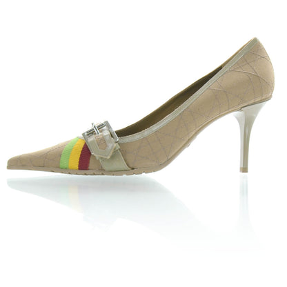 Christian Dior Cannage Rasta Heels 39.5 2 of 8