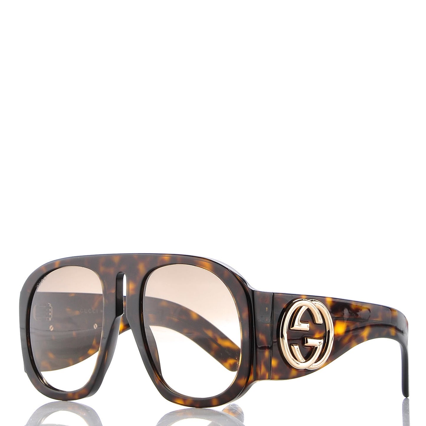 Acetate Oversized Interlocking G Sunglasses GG0152S Tortoise