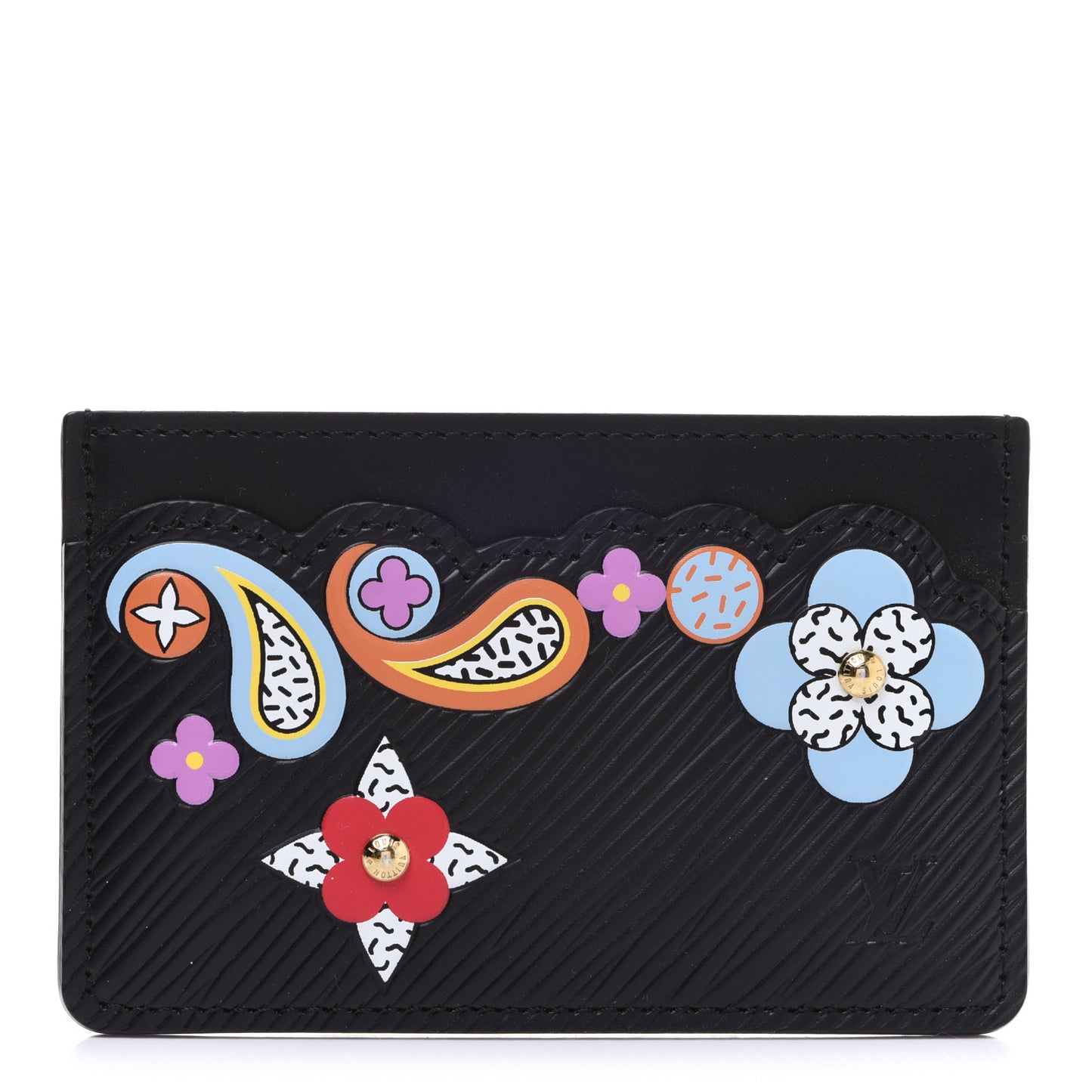 Epi Flower Remix Card Holder Black