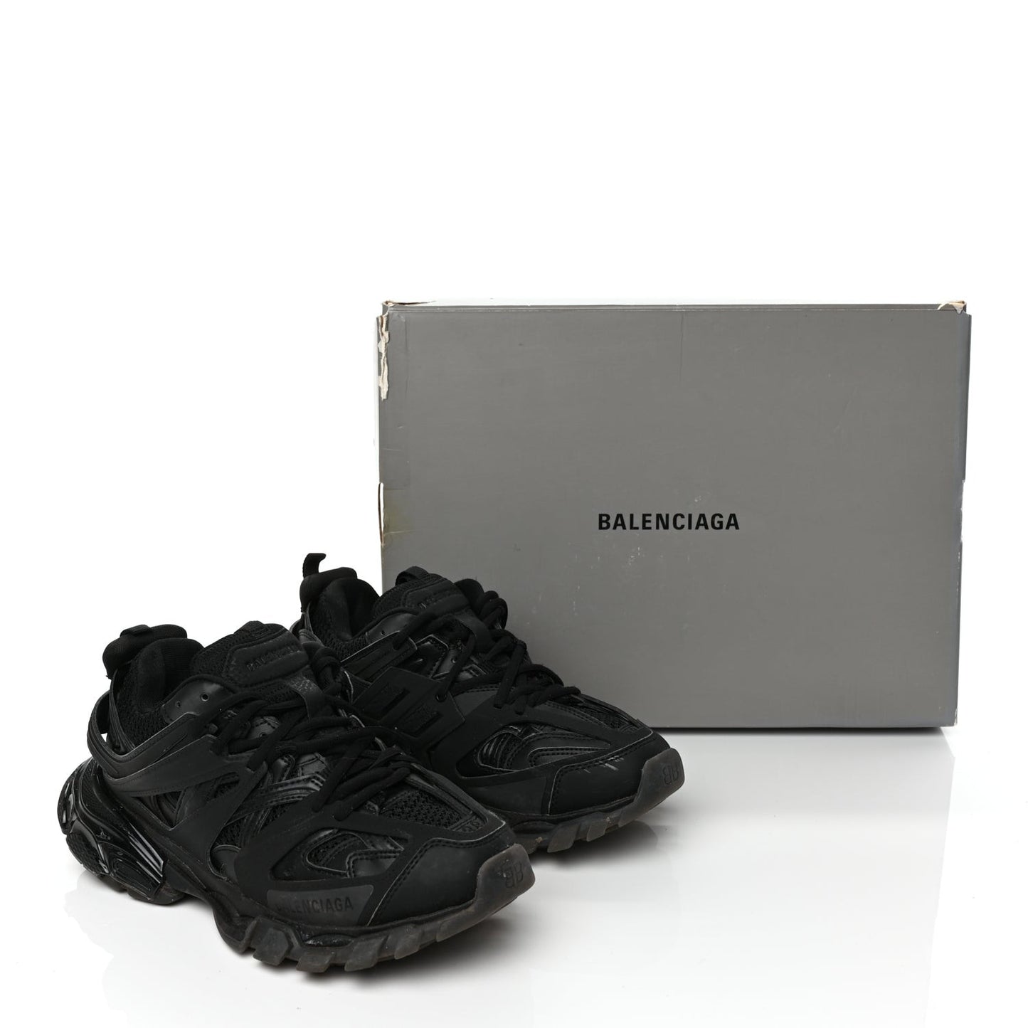 Mesh Nylon Track Sneakers 39 Black