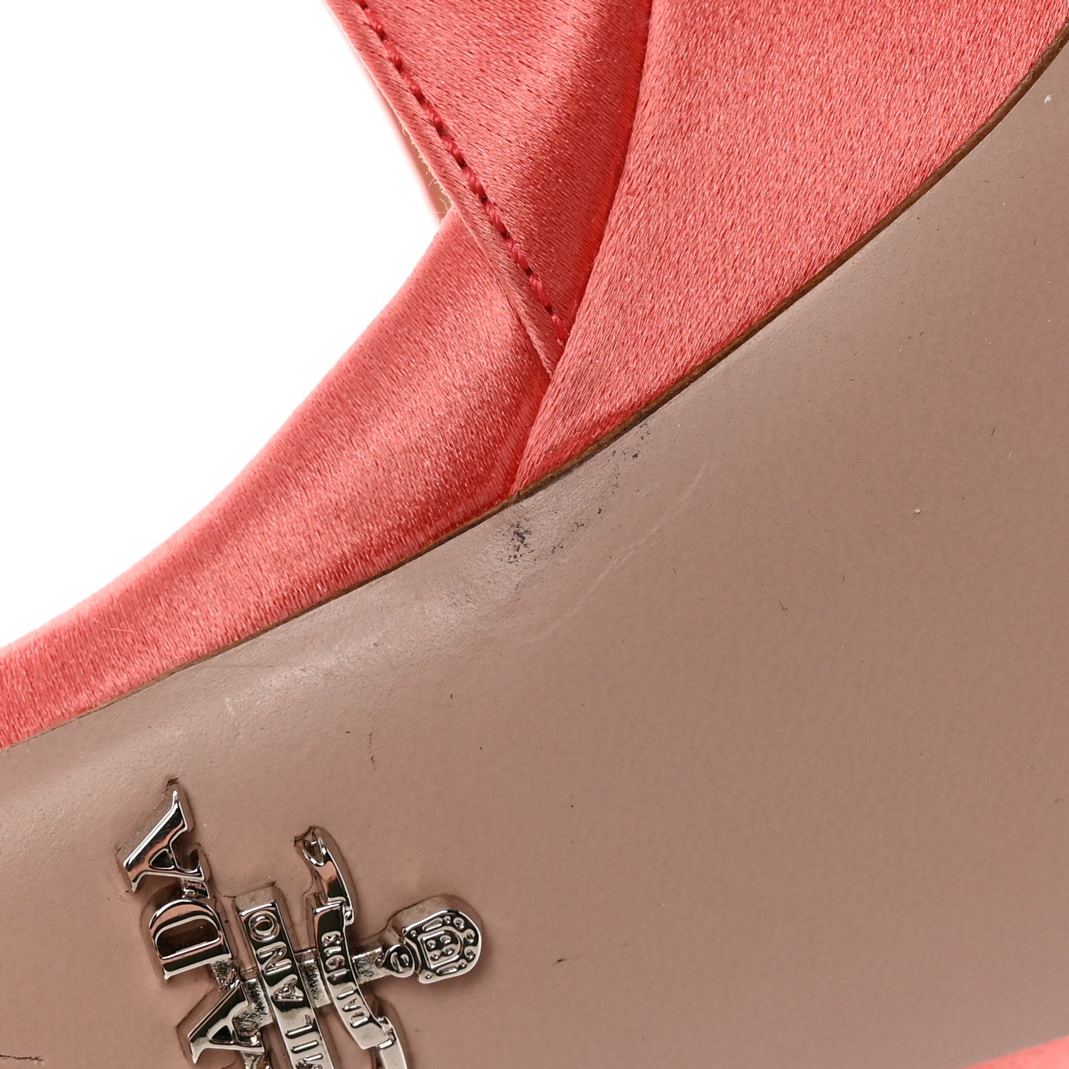 Prada Satin Ankle Strap Platform Sandals 37 10 of 11