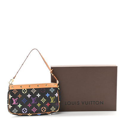 Louis Vuitton Monogram Multicolor Pochette Accessories Black 10 of 10