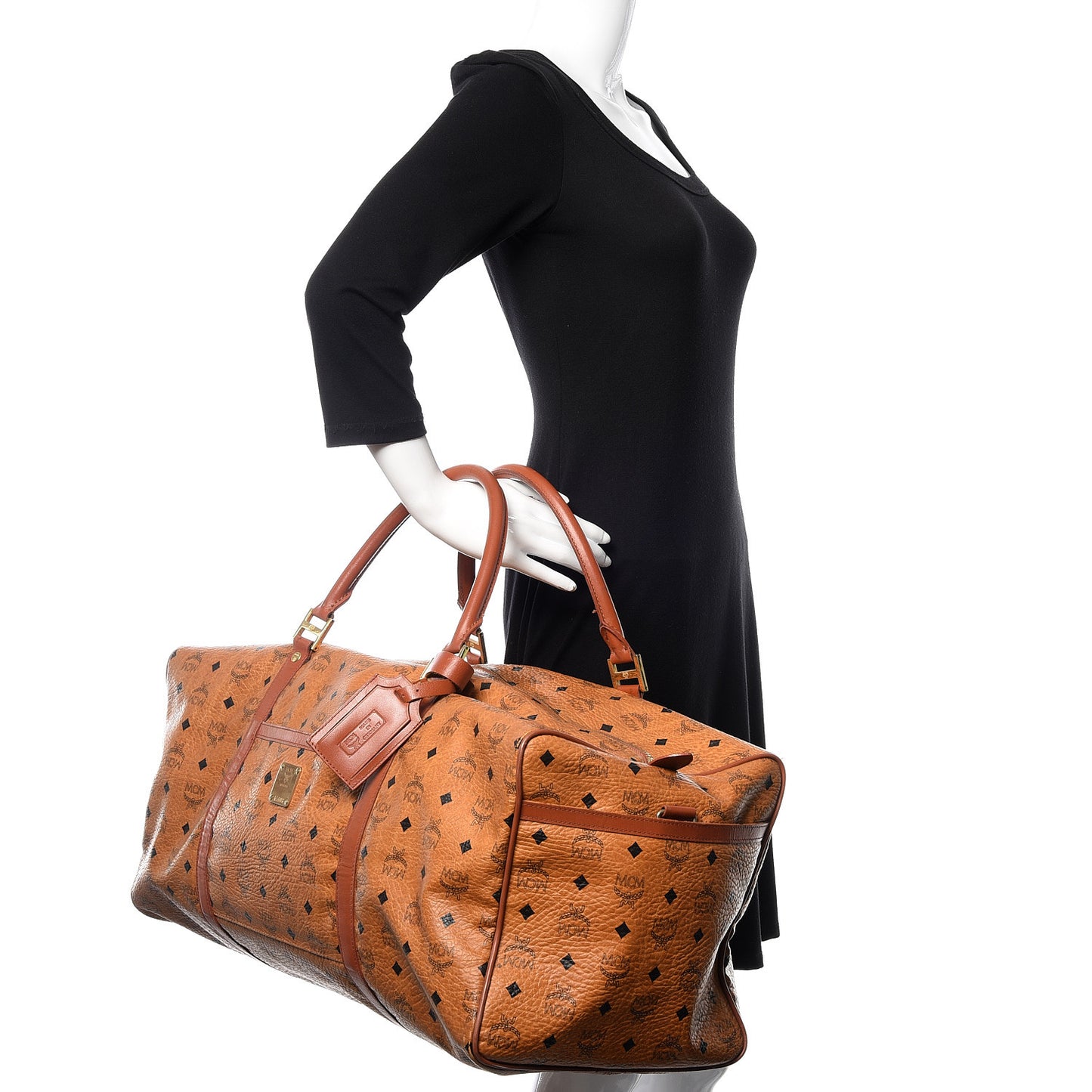 Visetos Boston Weekender Bag Cognac