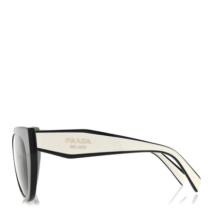 Prada Acetate Sunglasses SPR 14W Black White 3 of 7