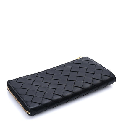 Bottega Veneta Nappa Intrecciato Zip Around Wallet Black 4 of 7