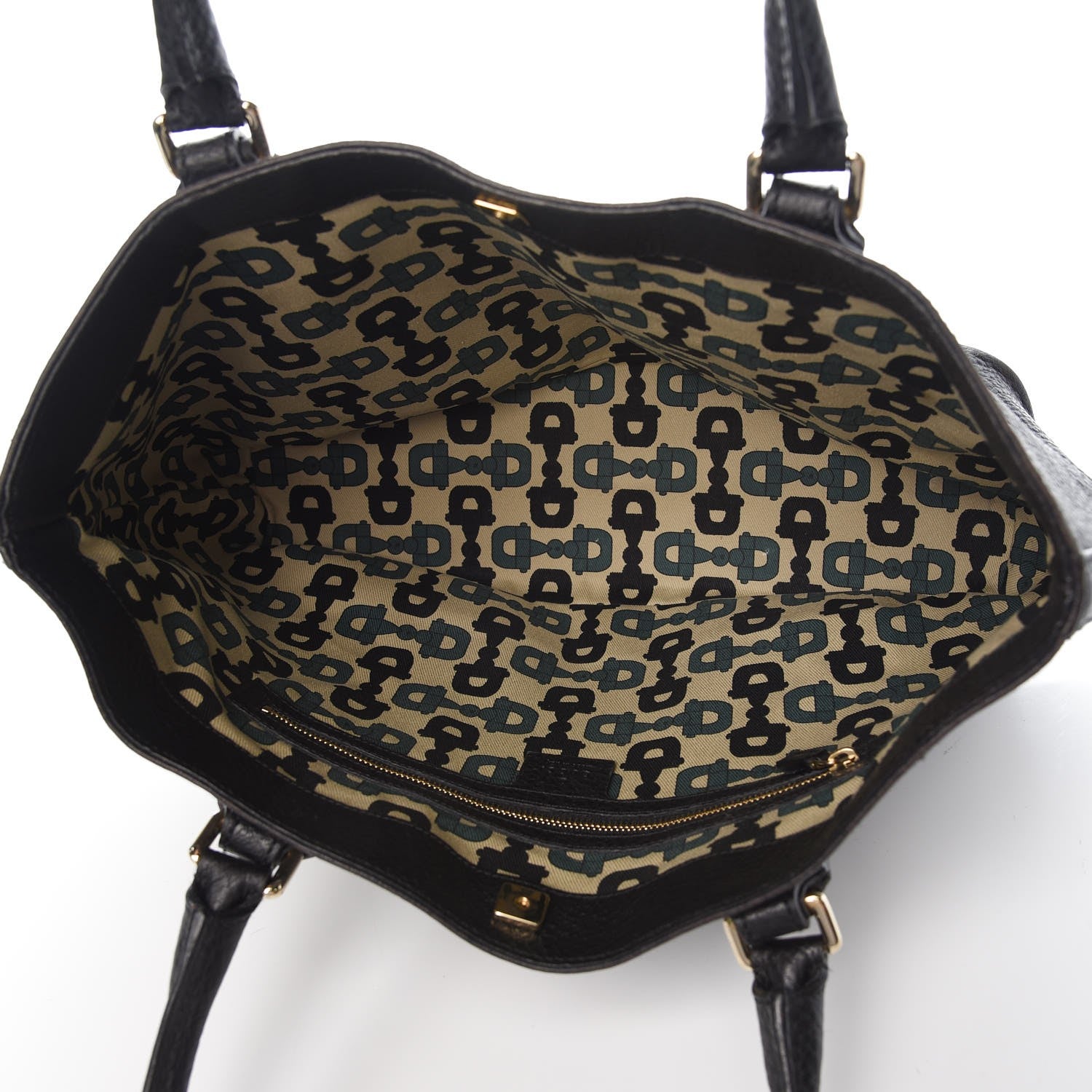 Gucci Calfskin Medium Hasler Tote Black 5 of 7