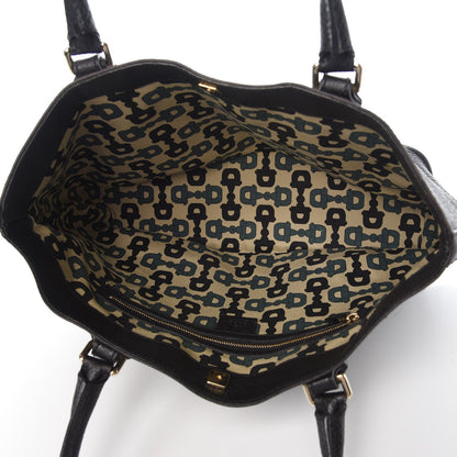 Gucci Calfskin Medium Hasler Tote Black 5 of 7