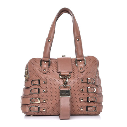 Jimmy Choo Lambskin Perforated Blythe M Pink 1 of 9