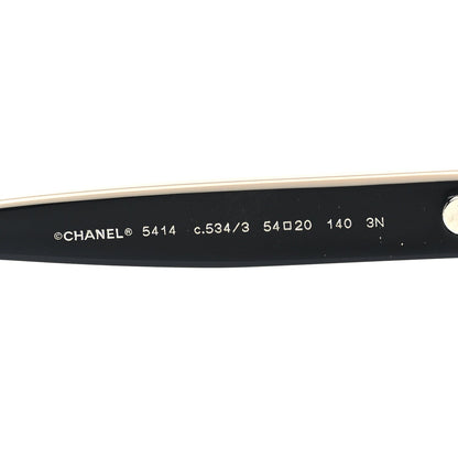 Chanel Acetate CC Butterfly Sunglasses 5414 Black Beige 5 of 7