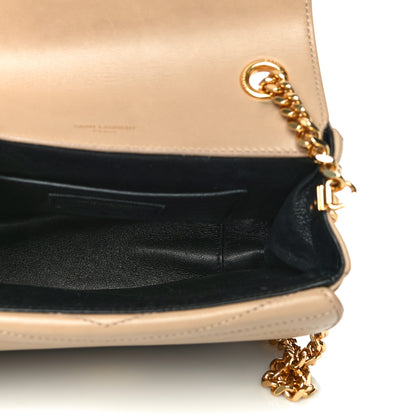 Saint Laurent Lambskin Matelasse Chevron Monogram Small Sulpice Bag Sable Beige 5 of 24