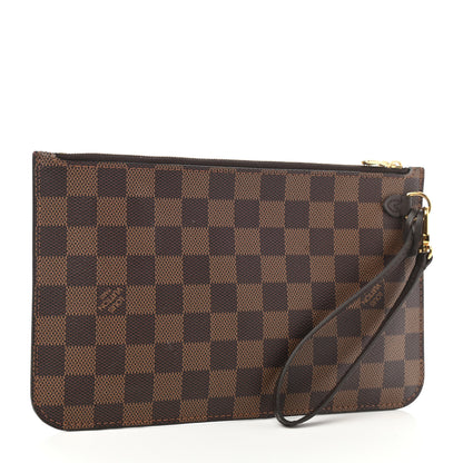 Louis Vuitton Damier Ebene Neverfull MM GM Pochette 3 of 9