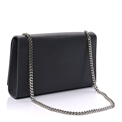 Saint Laurent Grain De Poudre Medium Classic Monogram Kate Satchel Fog 2 of 9