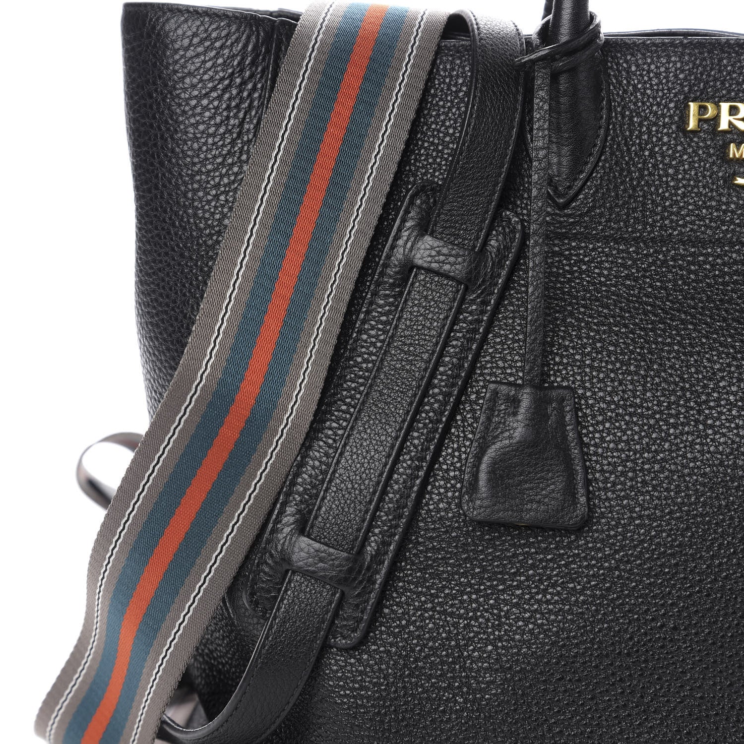 Prada Vitello Daino Tote Black 8 of 11