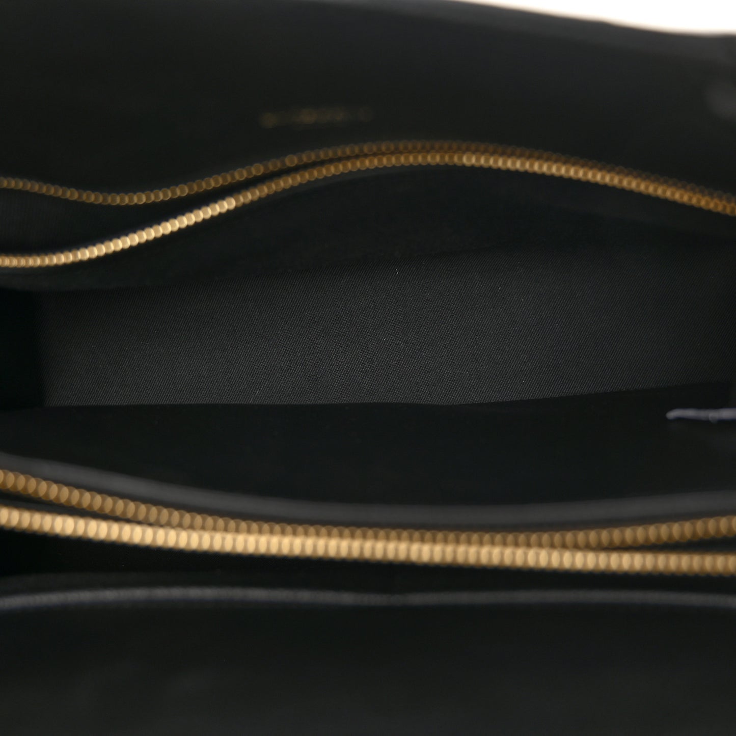 Grainy Calfskin Large Title Tote Black