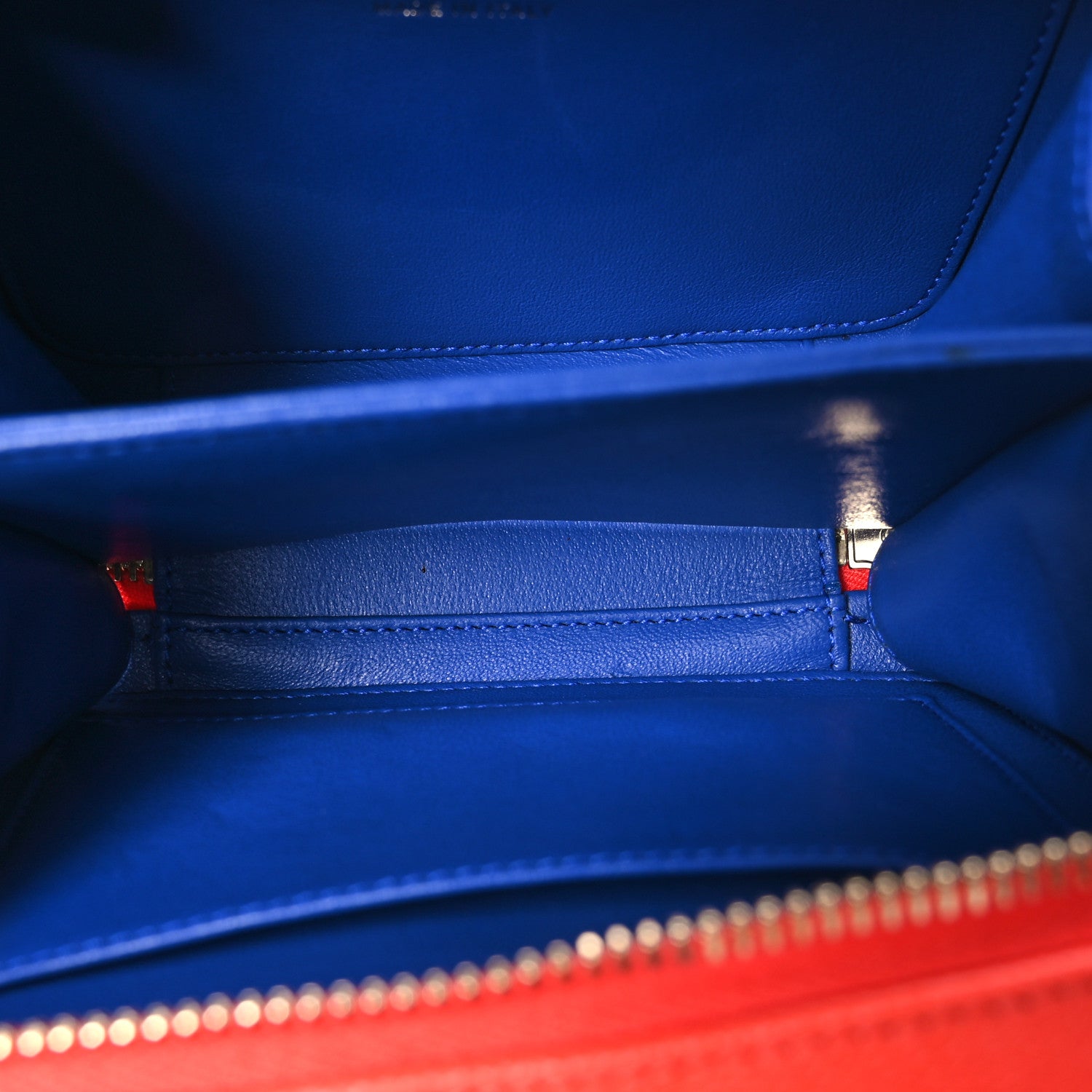 Chanel Caviar Quilted Small CC Filigree Vanity Case Blue White Red 5 of 11