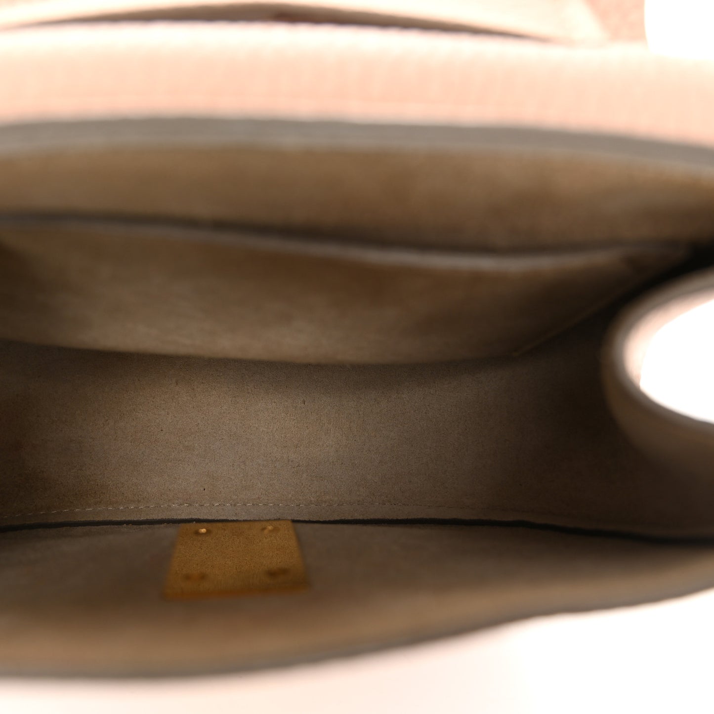 Grained Lambskin Mini Drew Shoulder Bag Cement Pink