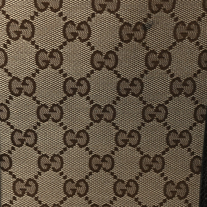 Gucci Monogram Dollar Calfskin Large Boston Duffle Bag Beige Ebony Testa di Moro Marrone Scuro 7 of 9