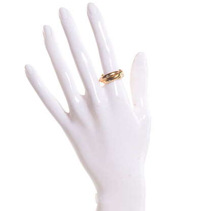 Cartier 18k Yellow Gold Diamond Trinity Rolling Ring 49 5 2 of 7