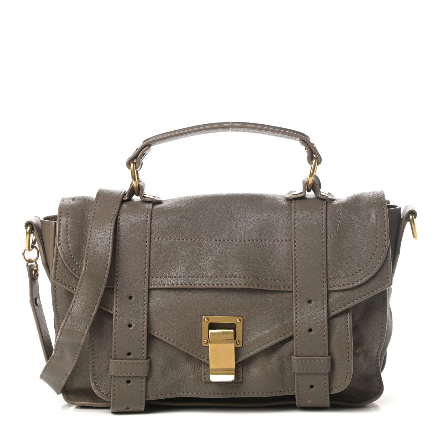 Lambskin Tiny PS1 Satchel Smoke