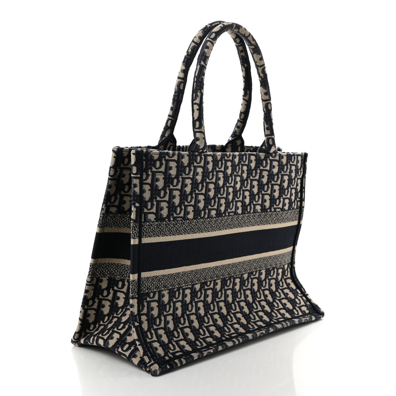 Christian Dior Oblique Medium Book Tote Blue Multicolor 3 of 7