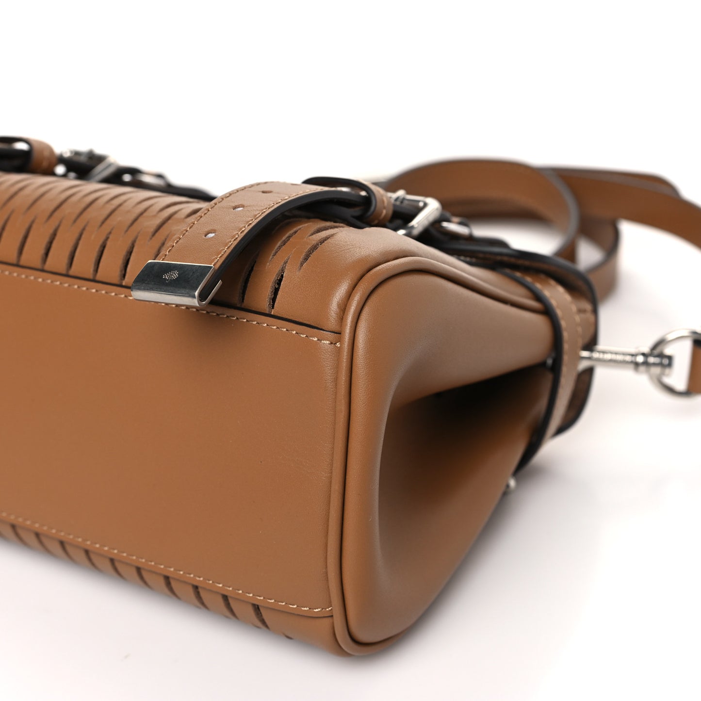 Classic Smooth Mesh Calfskin Mini Alexa Teak