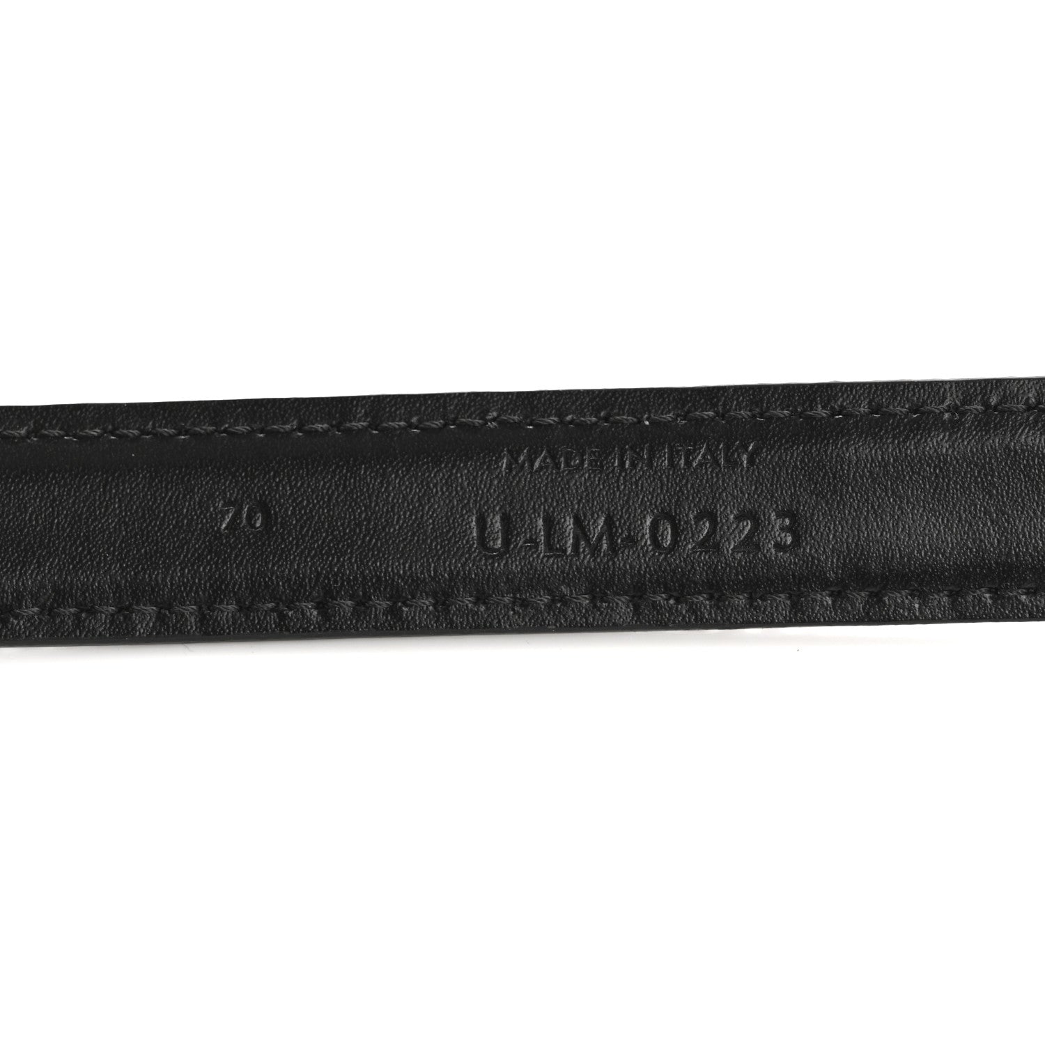 Celine Box Calfskin Small 25mm Triomphe Belt 70 28 Black 6 of 10