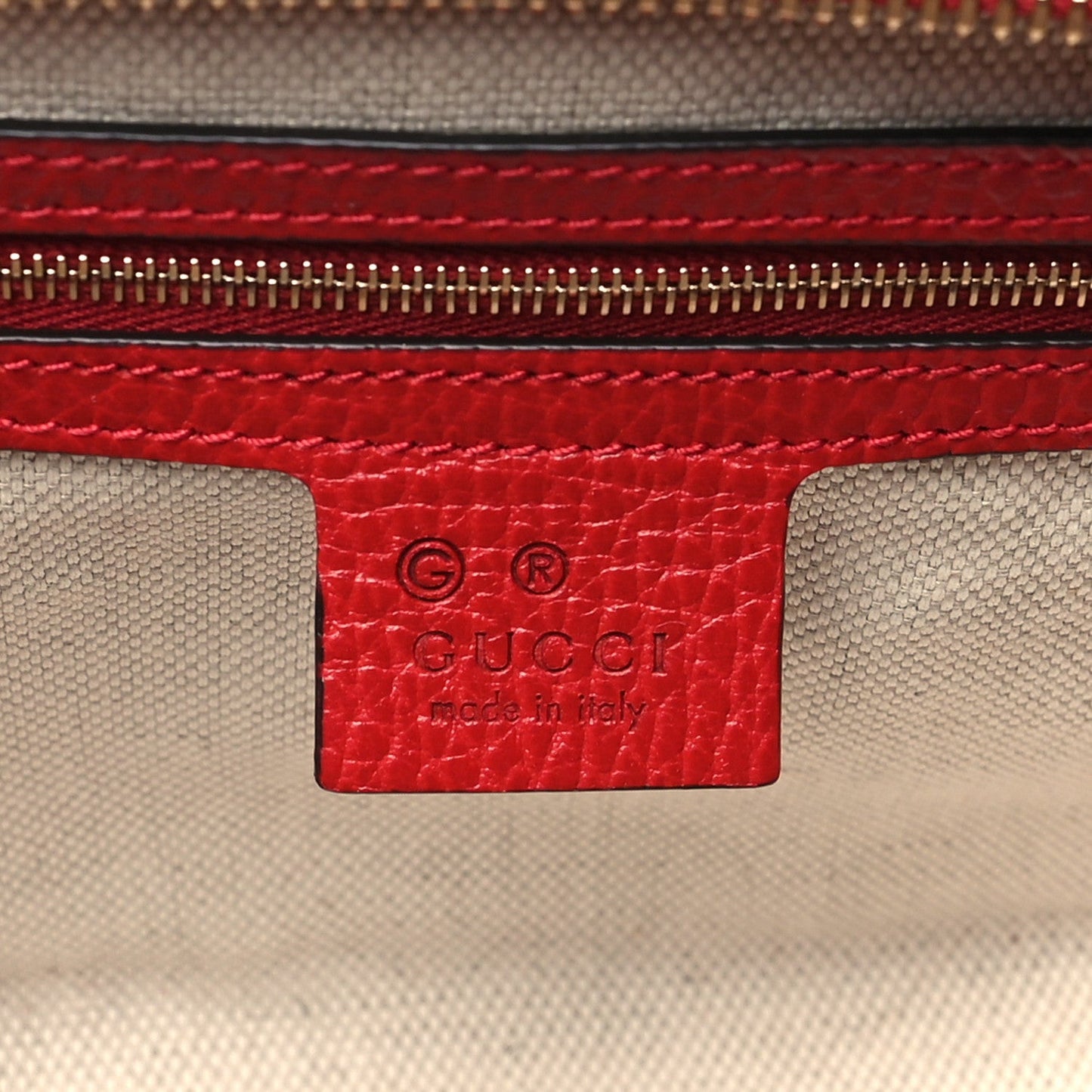 Dollar Calfskin Medium Soho Top Handle Satchel Hibiscus Red