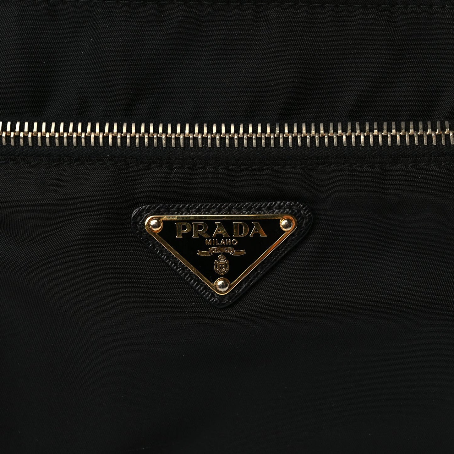Nylon Vela Flat Messenger Bag Black