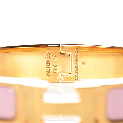 Hermes Enamel Narrow Clic Clac H Bracelet PM Rose Nacarat 4 of 6