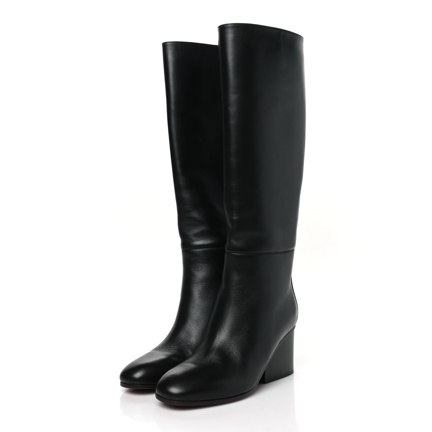 Calfskin New Jersey Boots 37 Black