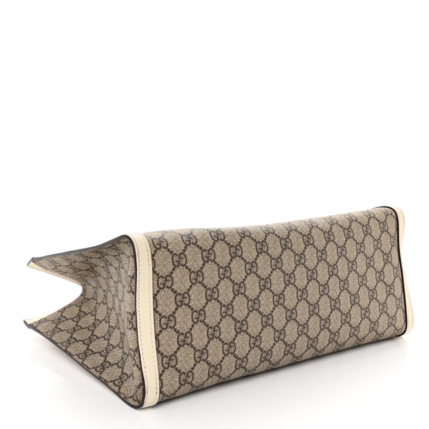 Gucci GG Supreme Monogram Medium Padlock Tote White 4 of 10