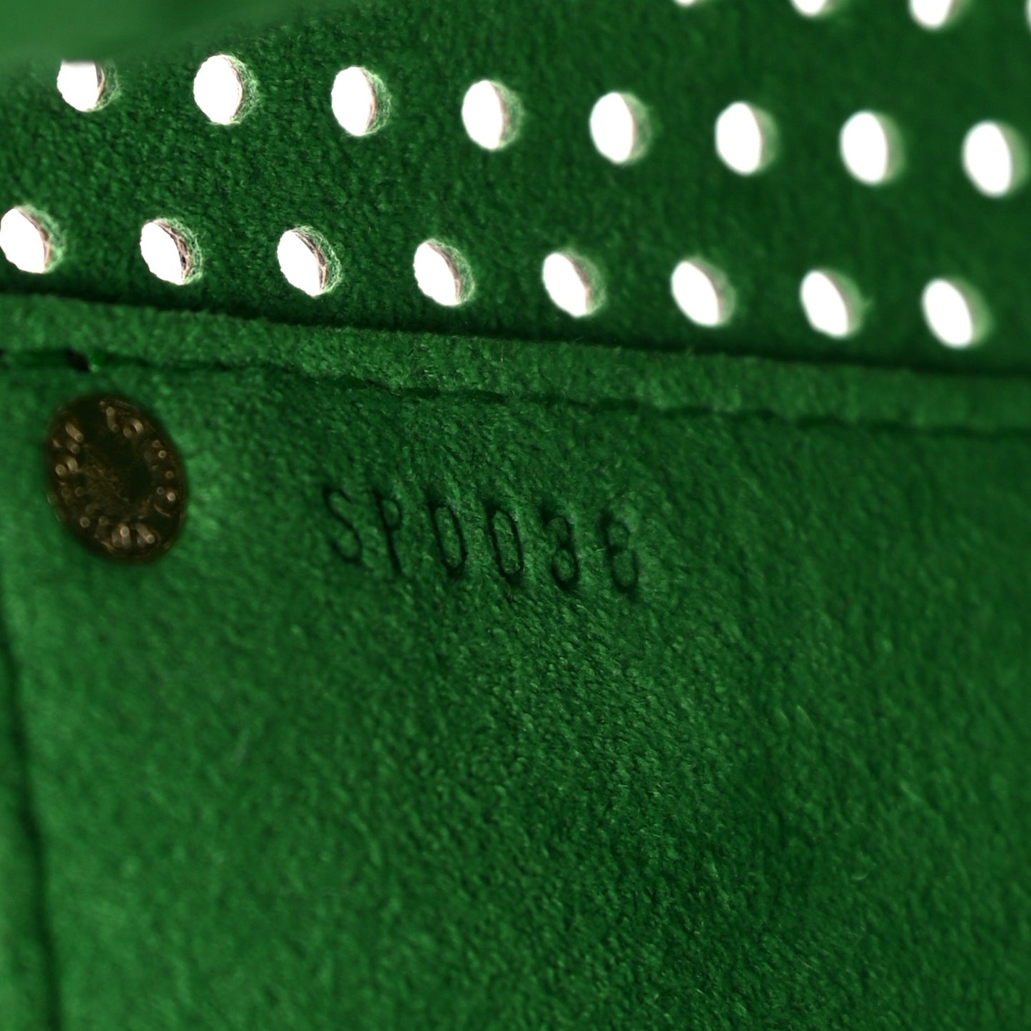 Monogram Perforated Speedy 30 Green