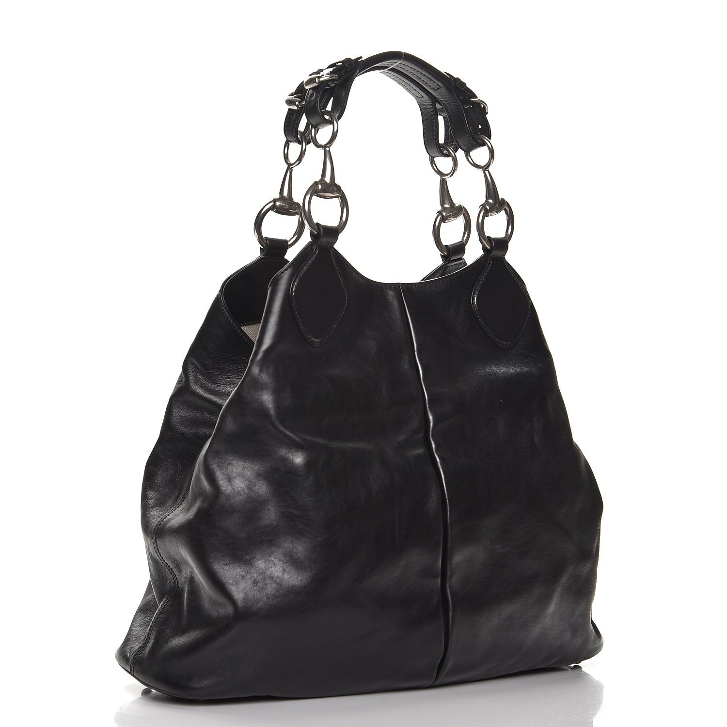 Gucci Soft Calfskin Icon Hobo Black 3 of 9