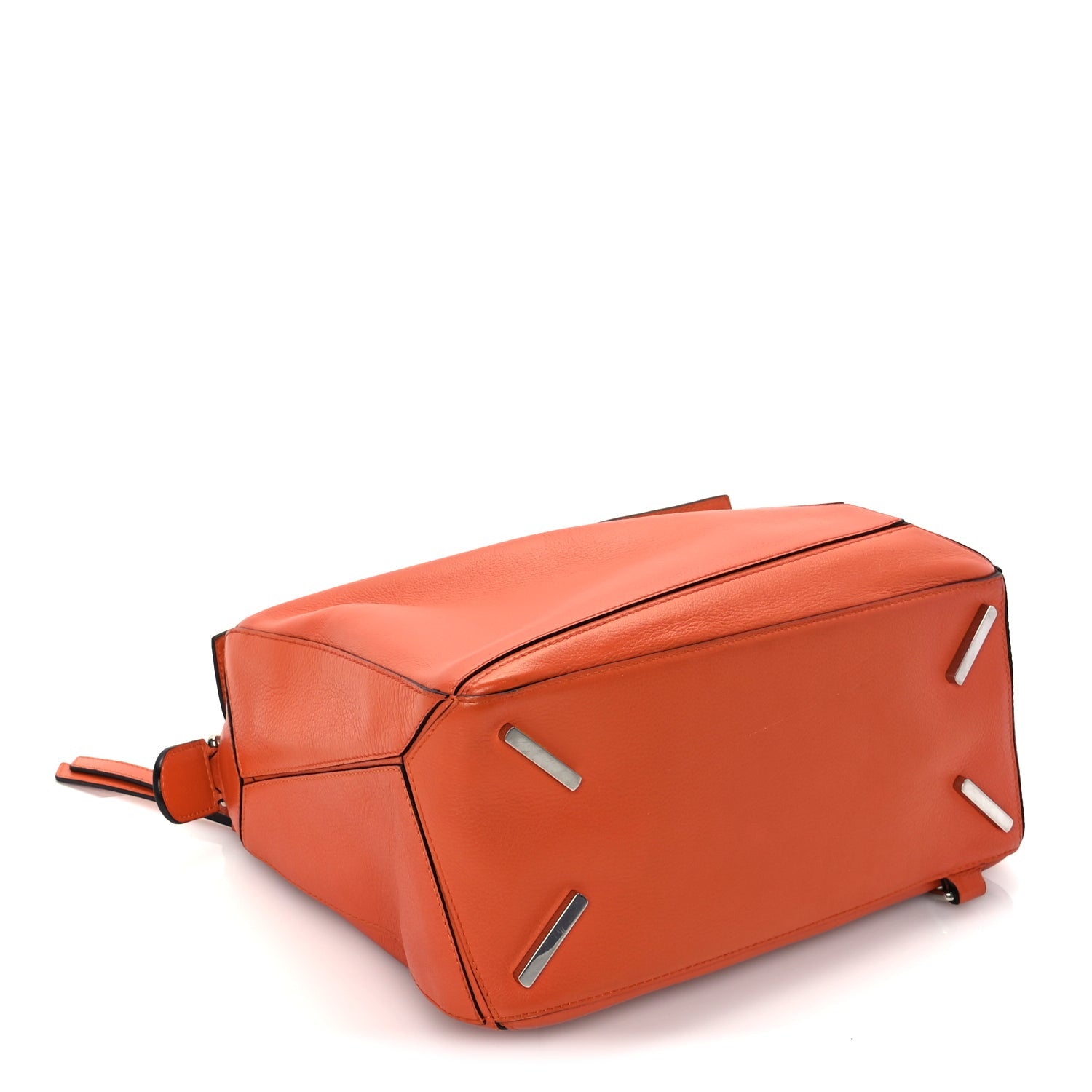 Loewe Calfskin Medium Puzzle Bag Orange 7 of 8
