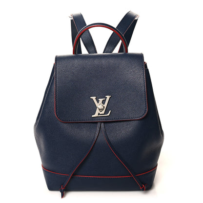 Louis Vuitton Soft Calfskin Lockme Backpack Marine Rouge 1 of 9