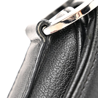 Christian Dior Shiny Goatskin Saddle Bag Black 12 of 13