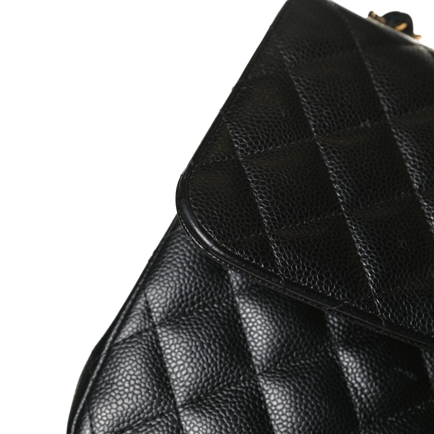 Chanel Caviar Quilted Jumbo Double Flap Black 16 of 17