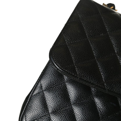 Chanel Caviar Quilted Jumbo Double Flap Black 16 of 17